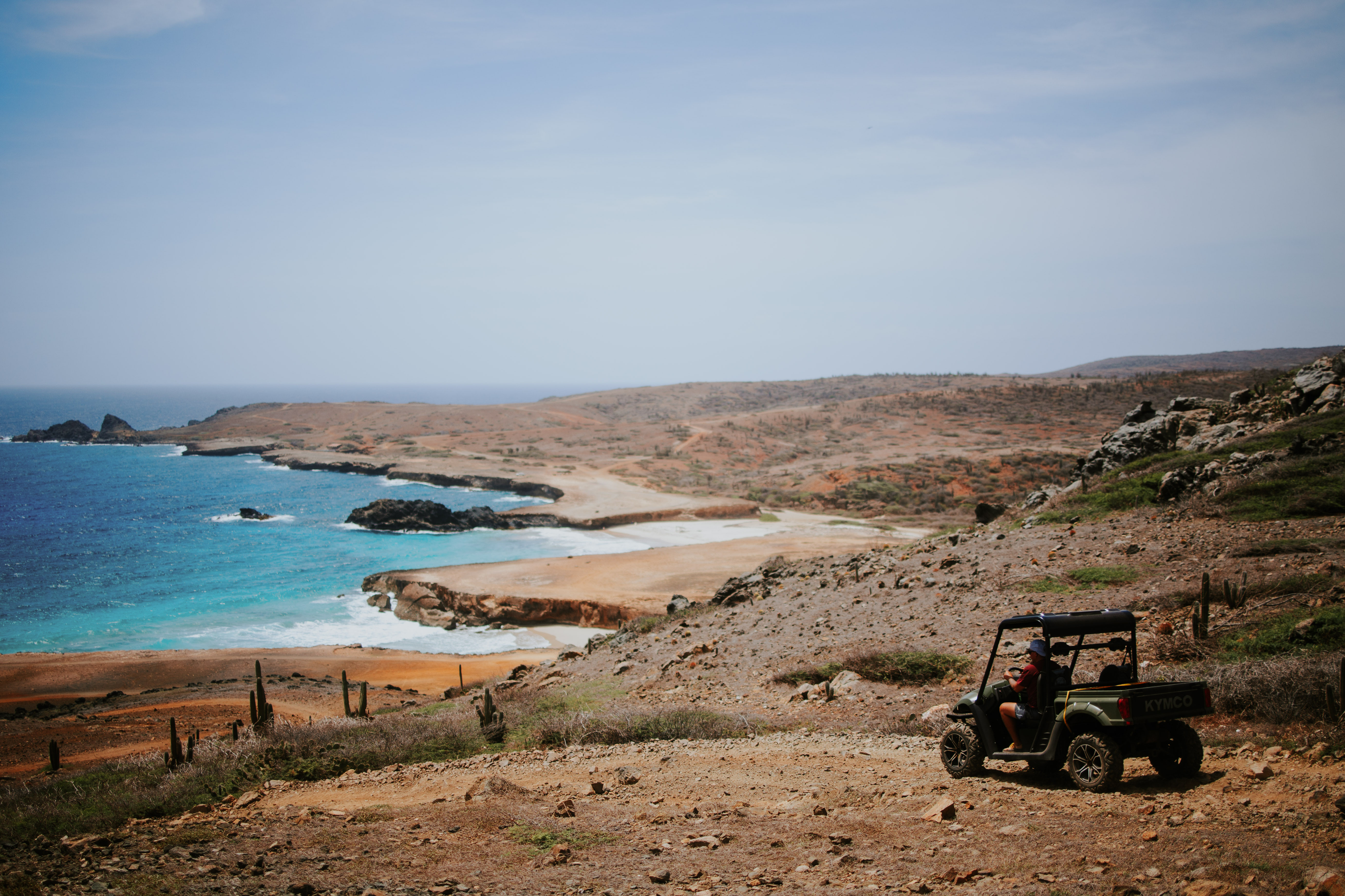 A scenery photograph of Aruba's coastline